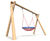 Timber-framed basket swing (2.4m) 1