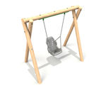 Timber-framed inclusive swing (2.4m)
