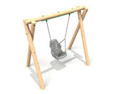 Timber-framed inclusive swing (2.4m) - on this page