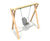 Timber-framed inclusive swing (2.4m) 0