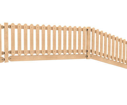 Incline Pro timber fencing with kickboards