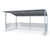Capella open frame bicycle shelter 1