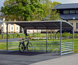 Capella open frame bicycle shelter - on this page