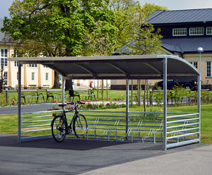 Capella open frame bicycle shelter