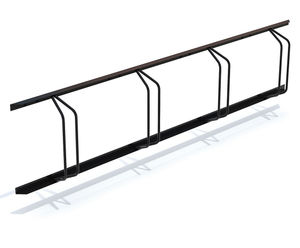 Dorado Bicycle Rack - black steel wall-mounted adjustable bike holder