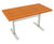 Ekeby Table - outdoor hardwood table with galvanized steel legs 1