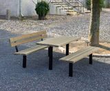 Ekeby Table - outdoor hardwood table with galvanized steel legs - on this page