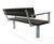 Ekeby Park Bench - recycled plastic outdoor bench with backrest 4