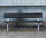 Ekeby Park Bench - recycled plastic outdoor bench with backrest - on this page
