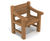 England Chair - outdoor freestanding solid wood seating for parks 1