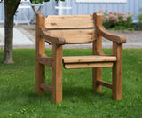England Chair - outdoor freestanding solid wood seating for parks - on this page