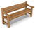 Park Bench England - outdoor wood bench with backrest and armrests 2