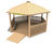 Hexagonal timber shelters 3