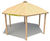 Hexagonal timber shelters 0