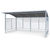 Bicycle Shelter Nova - galvanized steel outdoor bike storage shelter 2