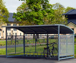 Bicycle Shelter Nova - galvanized steel outdoor bike storage shelter