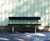 Pixbo Park Bench - black metal outdoor bench with backrest and armrests 5