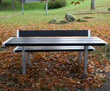 Pixbo picnic table - outdoor steel and pine picnic table - on this page
