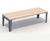 Rox Bench - outdoor pine and metal freestanding park bench 5