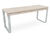 Rosenlund Narrow Table - outdoor galvanized steel and pine park table 1