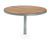 Sofiero Round Table - outdoor wood and metal table for public spaces 6