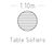 Sofiero Round Table - outdoor wood and metal table for public spaces 9