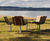 Sofiero Round Table - outdoor wood and metal table for public spaces 2