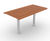 Table Sofiero - hardwood outdoor table with galvanized frame 1