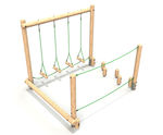 Timber climbing frames