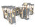 Castle-themed timber play towers 9
