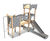 Castle-themed timber play towers 1