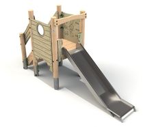 Timber tower play units