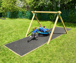 2.4m Log Swing with Basket Seat