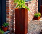 Corten Steel - Rectangular High Cubic Box Planter