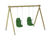 Inclusive Double Swing Frame - timber accessible swing set 1