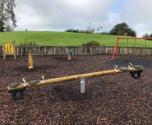 4 Person Seesaw - timber outdoor playground equipment for children