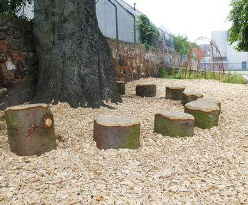 Rustic Log Stump Seats (CP-RLS)