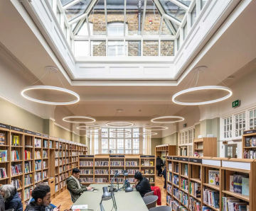 Replacing self-supporting lantern rooflights - Plumstead Library
