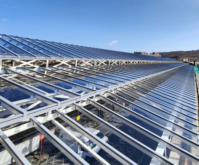 Roof glazing replacement - Green Park Station, Bath