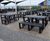 Eco-friendly recycled plastic picnic tables for beachfront cafe 2