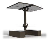 Solar Canopy - outdoor picnic table set with solar charging canopy - on this page