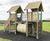 Standard Double Tower (K-72) - timber playground climbing frame for parks 7