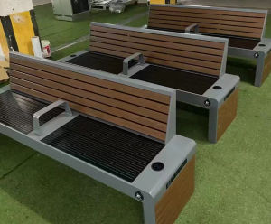 Smart solar-powered benches improve public spaces - Wrexham