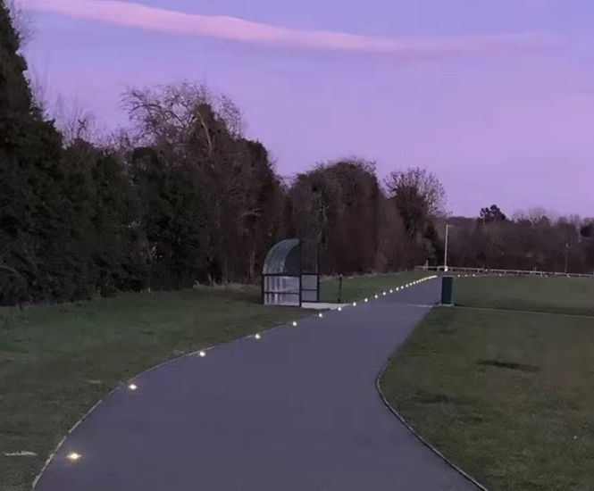 Solar Eyes in-ground lighting improves safety at Memorial Park