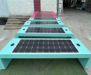 Municipal smart benches provide state-of-the-art technology