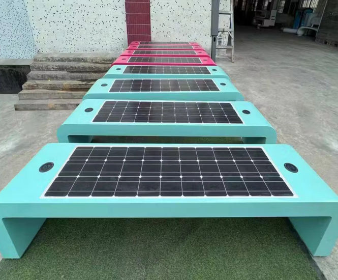 Municipal smart benches provide state-of-the-art technology
