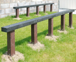 Rest - recycled plastic outdoor bench