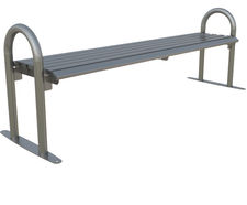 Caldecott - Contemporary Steel Bench