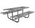 Rockingham - Steel Picnic Table with Benches 0
