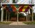 Timber pergola with coloured polycarbonate roof 7